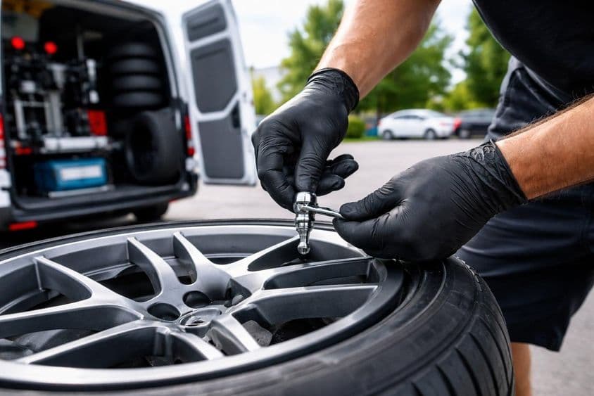 Fém szelep szerelés közben